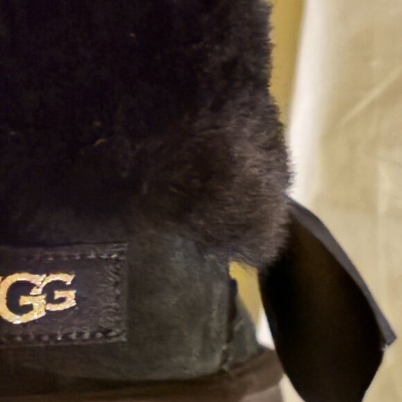 UGG Mini Bailey Bow II Boots Black NEW Sz USA 5 Authentic $200 - Picture 11 of 11